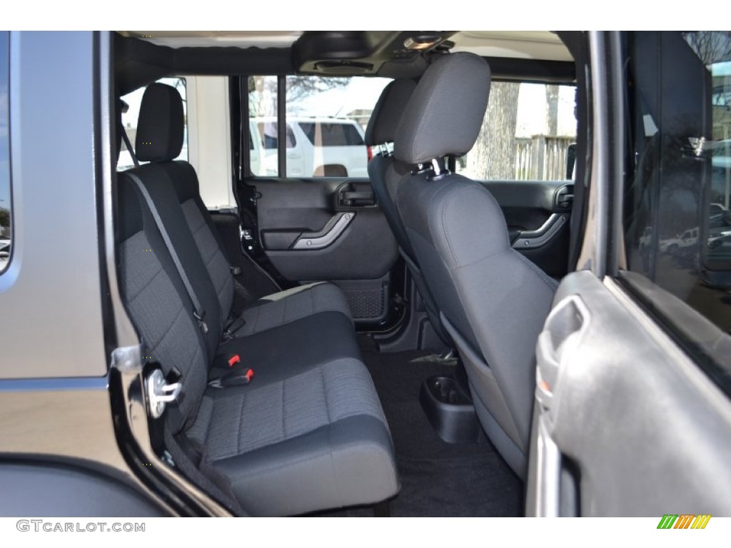 Black Interior 2011 Jeep Wrangler Unlimited Sport 4x4 Photo #78291190