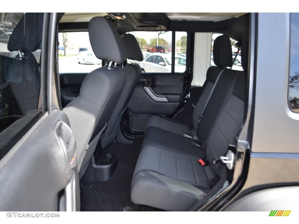 2011 Jeep Wrangler Unlimited Sport 4x4 Rear Seat Photo #78291214