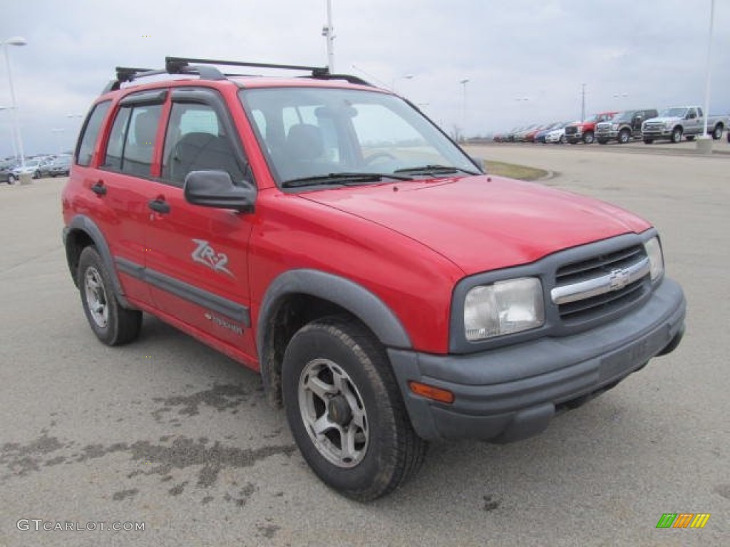 Wildfire Red 2001 Chevrolet Tracker ZR2 Hardtop 4WD Exterior Photo #78291362