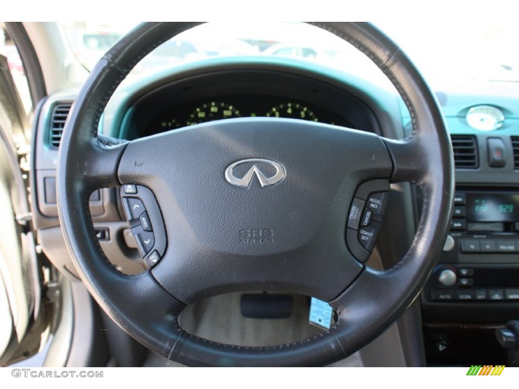 2001 Infiniti I 30 Sedan Beige Steering Wheel Photo #78291388