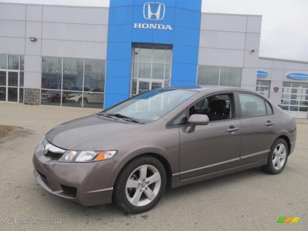 2010 Civic LX-S Sedan - Urban Titanium Metallic / Black photo #1