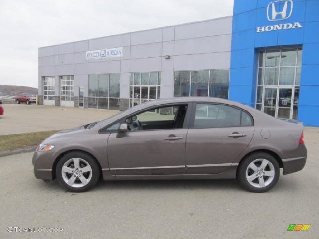 2010 Civic LX-S Sedan - Urban Titanium Metallic / Black photo #2