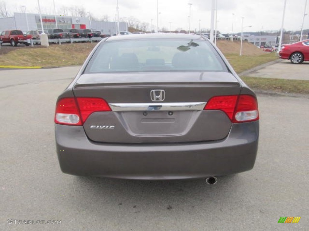 2010 Civic LX-S Sedan - Urban Titanium Metallic / Black photo #3