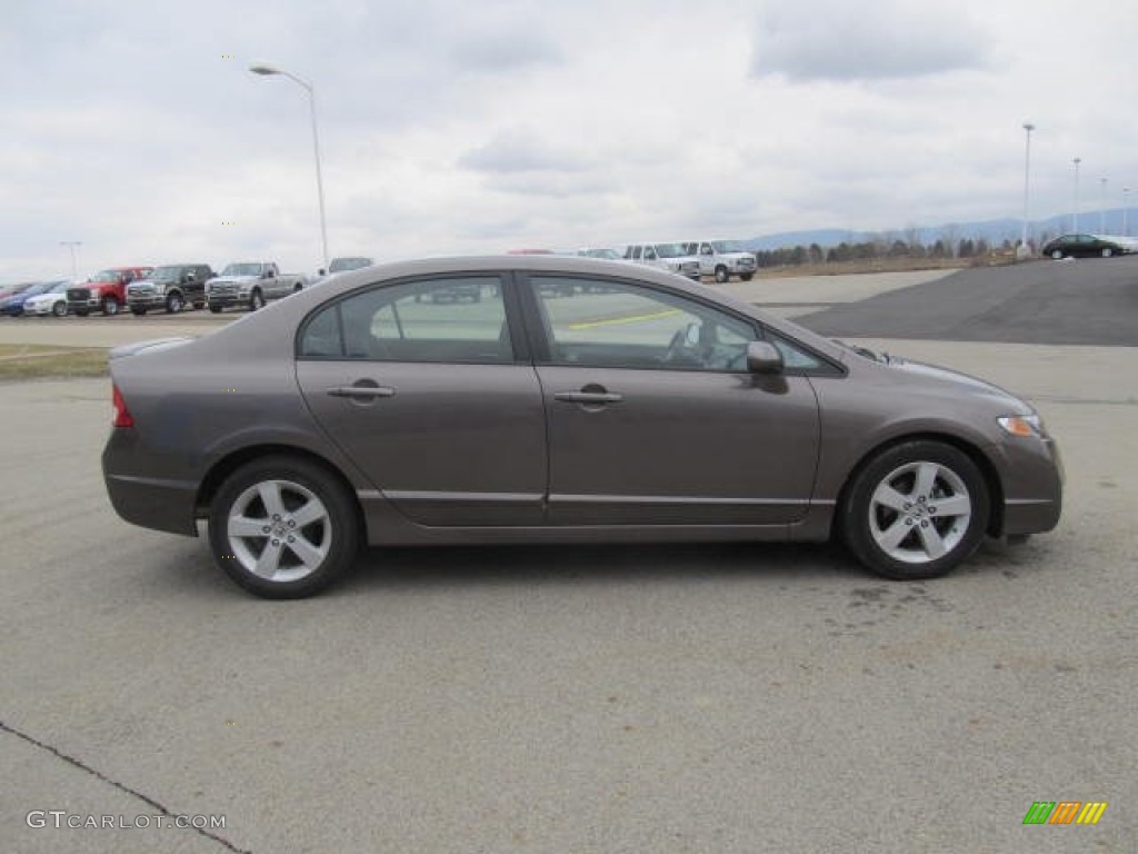 2010 Civic LX-S Sedan - Urban Titanium Metallic / Black photo #4
