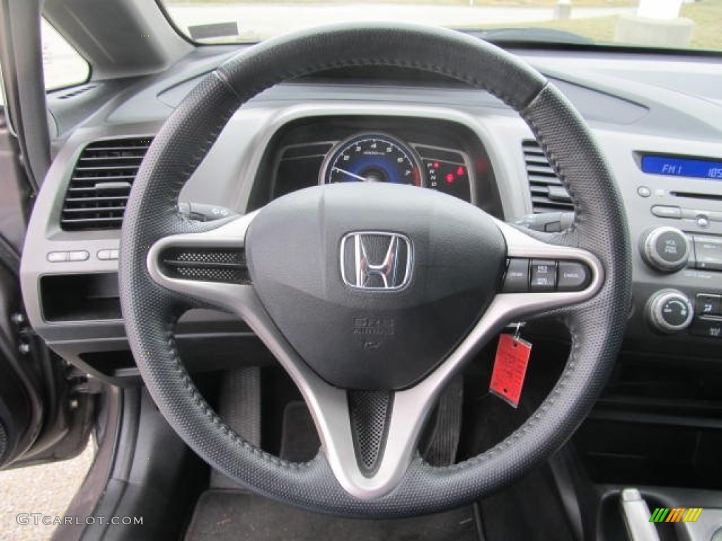 2010 Civic LX-S Sedan - Urban Titanium Metallic / Black photo #10
