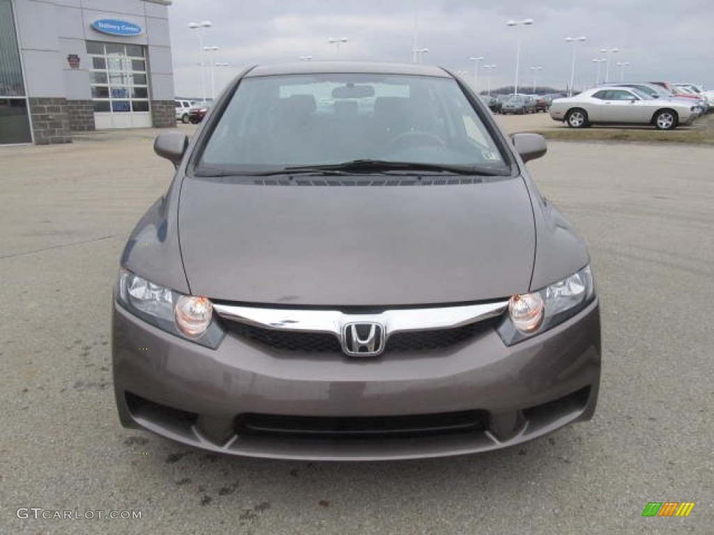 2010 Civic LX-S Sedan - Urban Titanium Metallic / Black photo #18