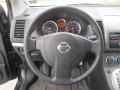2010 Nissan Sentra Charcoal Interior Steering Wheel Photo