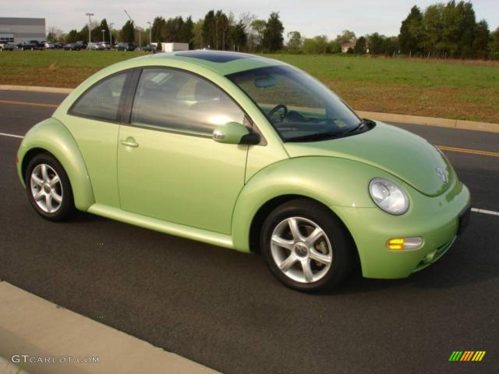 2004 New Beetle GLS 1.8T Coupe - Cyber Green Metallic / Gray photo #1