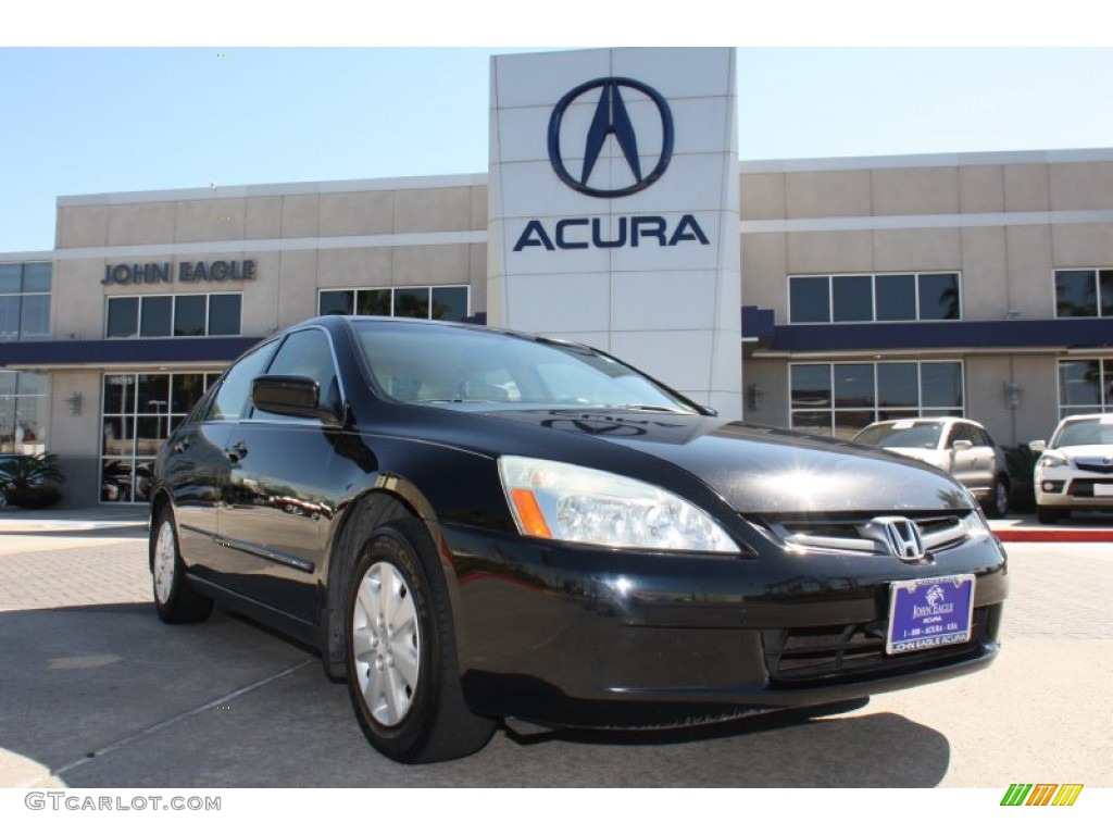 2003 Accord LX Sedan - Nighthawk Black Pearl / Ivory photo #1