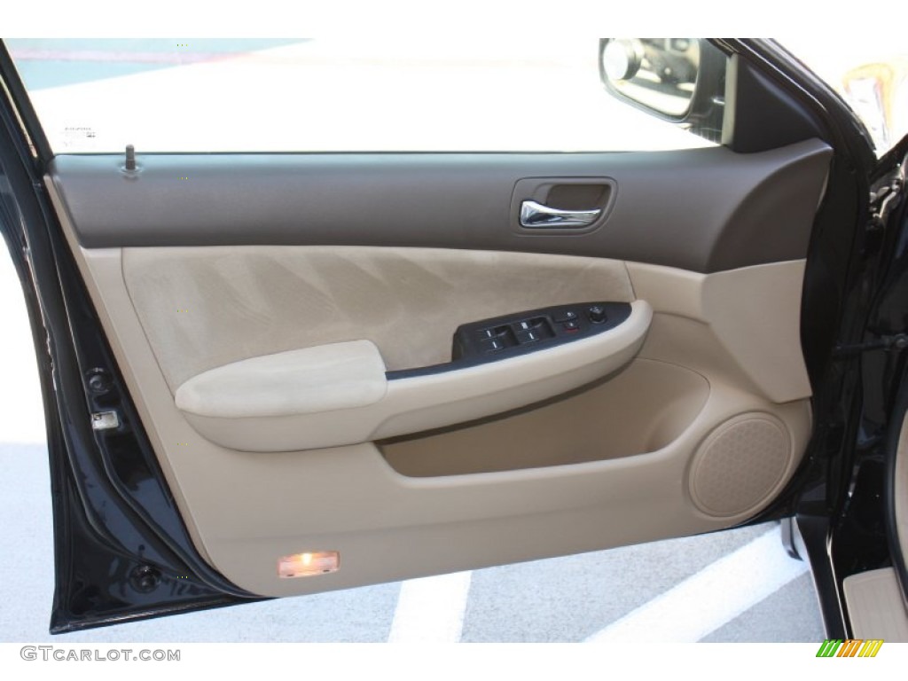 2003 Honda Accord LX Sedan Ivory Door Panel Photo #78292948