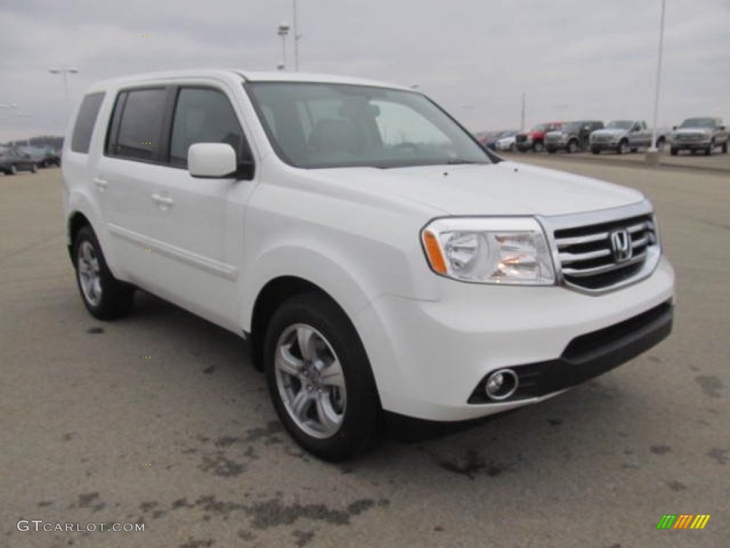 Taffeta White 2013 Honda Pilot EX-L 4WD Exterior Photo #78294319