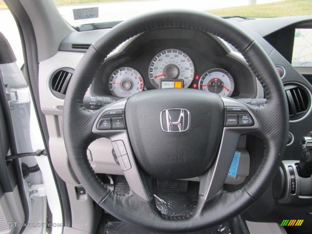 2013 Honda Pilot EX-L 4WD Gray Steering Wheel Photo #78294453