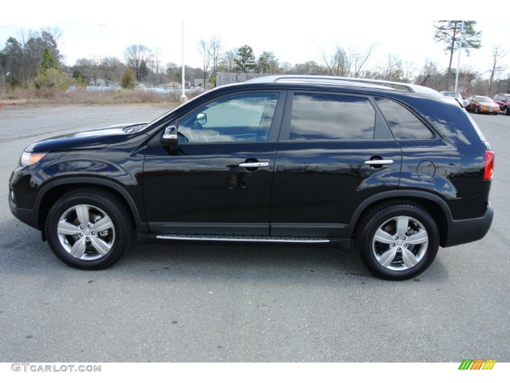 2013 Sorento EX V6 - Ebony Black / Beige photo #3