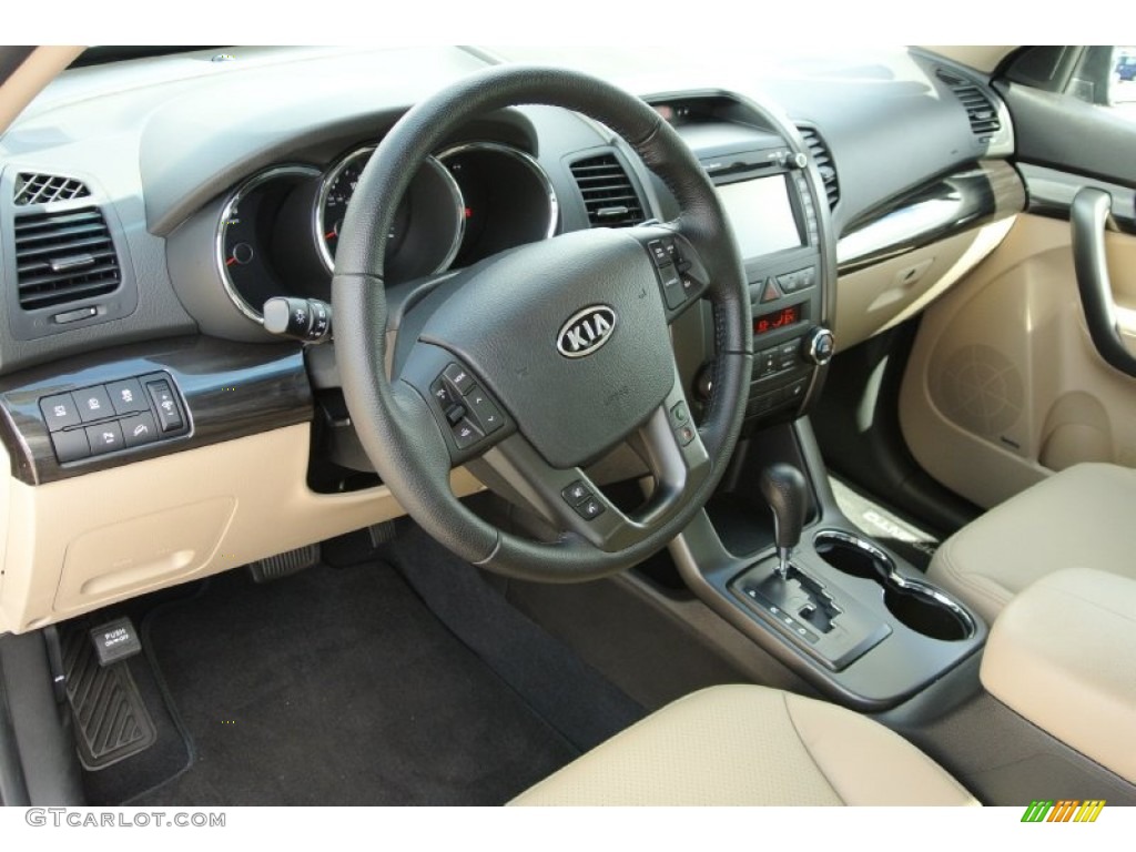 Beige Interior 2013 Kia Sorento EX V6 Photo #78296348