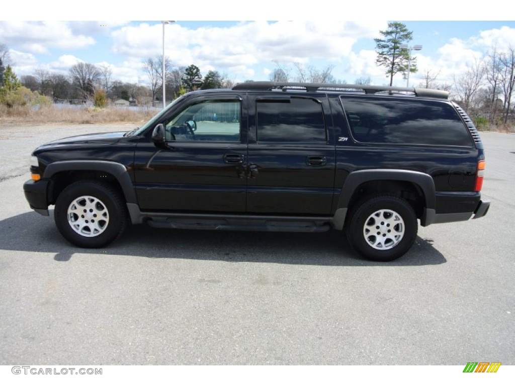 2003 Suburban 1500 Z71 4x4 - Black / Tan/Neutral photo #3