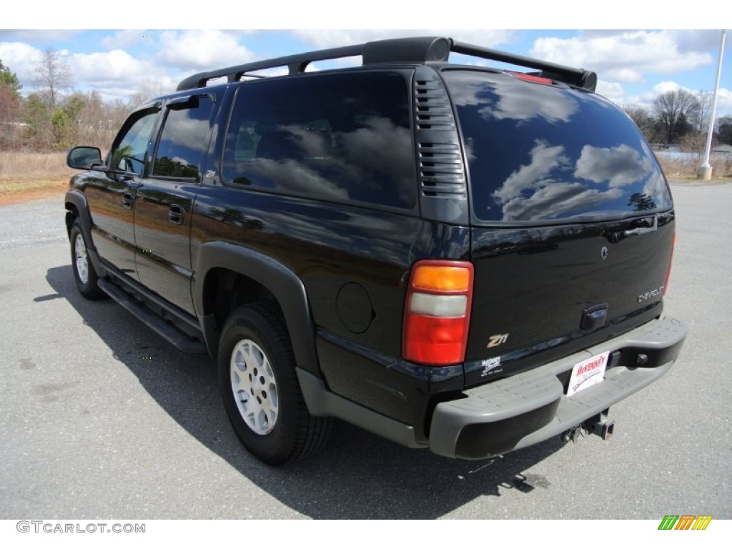 2003 Suburban 1500 Z71 4x4 - Black / Tan/Neutral photo #4