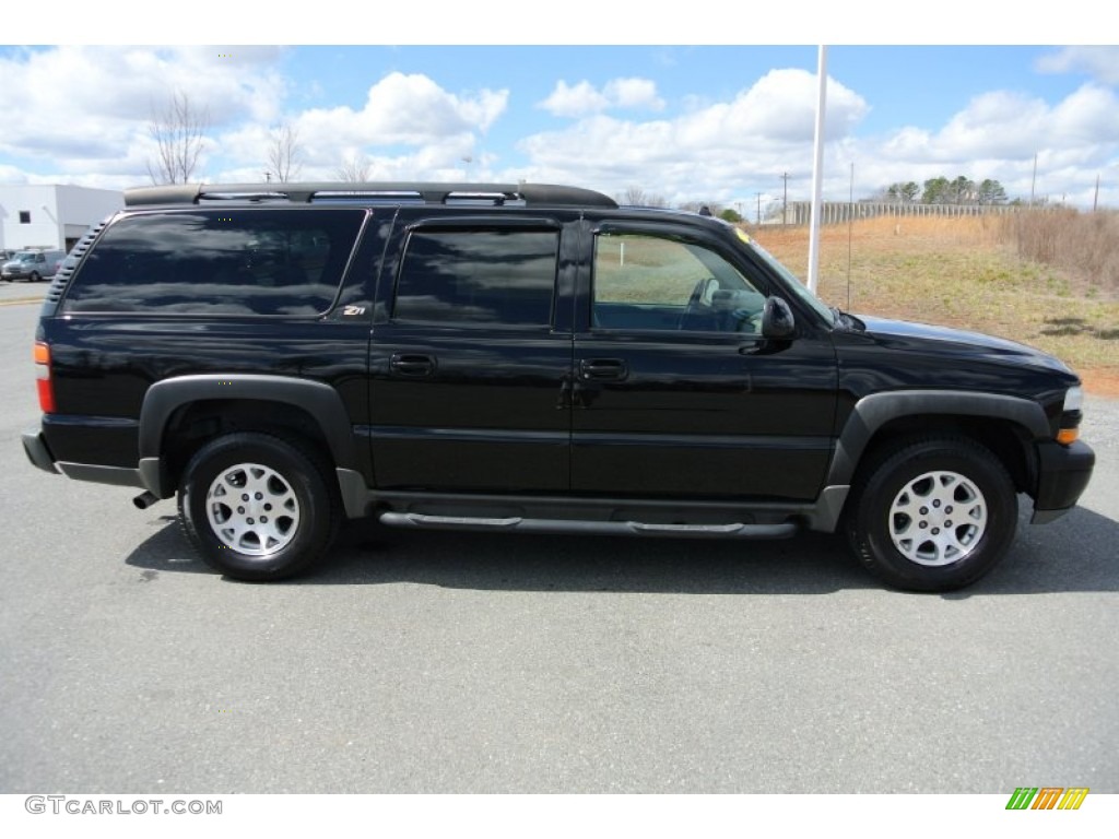 2003 Suburban 1500 Z71 4x4 - Black / Tan/Neutral photo #6