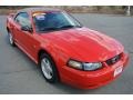 2003 Torch Red Ford Mustang V6 Convertible  photo #2