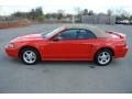 2003 Torch Red Ford Mustang V6 Convertible  photo #3