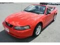 2003 Torch Red Ford Mustang V6 Convertible  photo #23