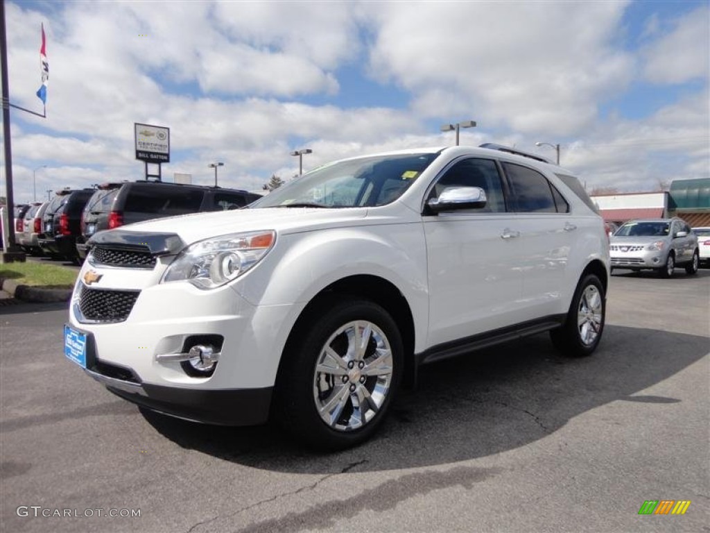 2011 Equinox LTZ AWD - Summit White / Light Titanium/Jet Black photo #3