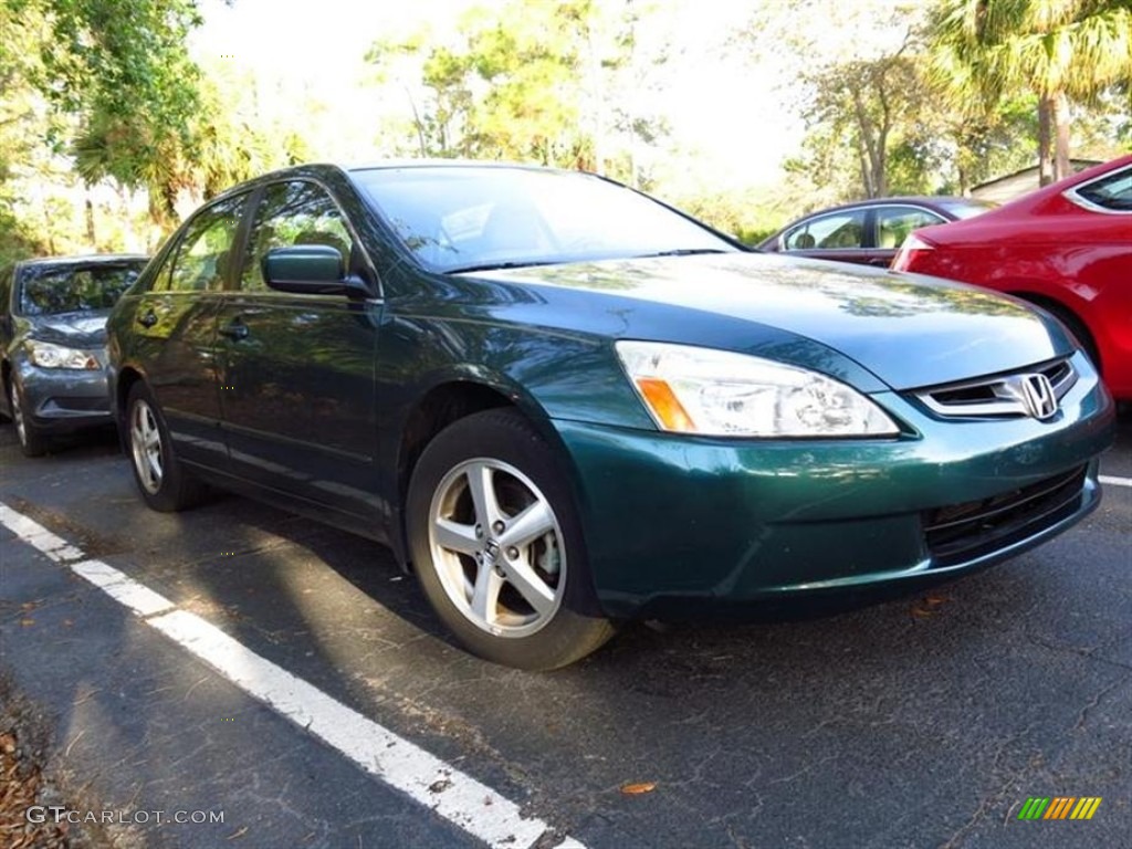 2003 Accord EX Sedan - Noble Green Pearl / Ivory photo #4