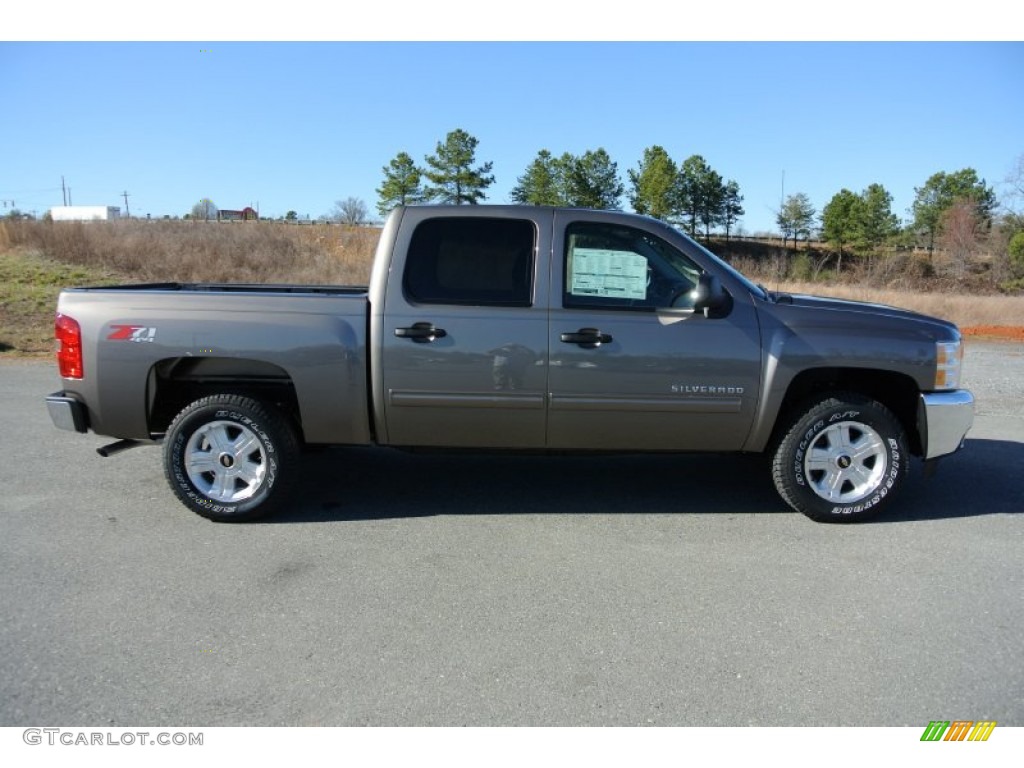 2013 Silverado 1500 LT Crew Cab 4x4 - Mocha Steel Metallic / Ebony photo #6