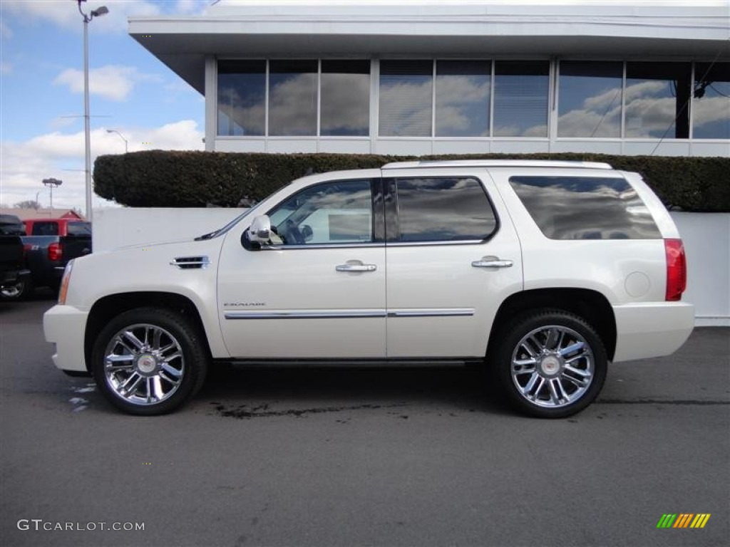 White Diamond Tricoat 2013 Cadillac Escalade Platinum AWD Exterior Photo #78298750