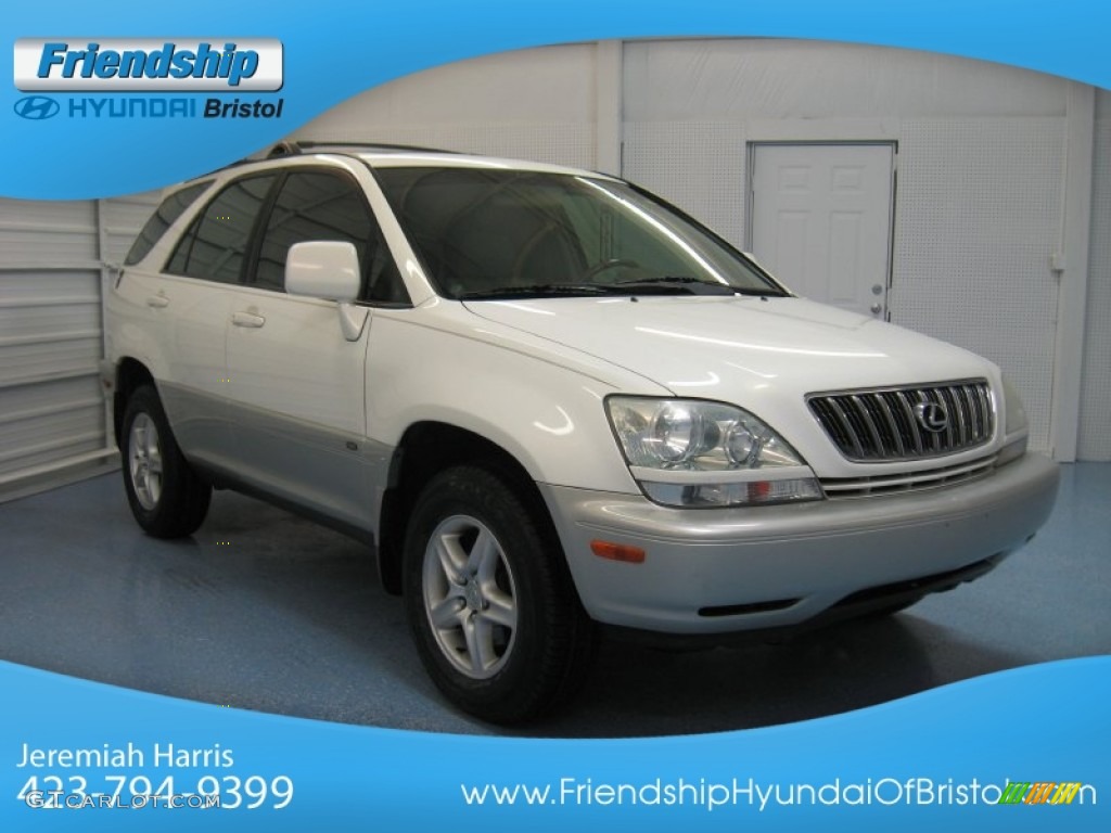 2001 RX 300 AWD - White Gold Crystal / Ivory photo #4