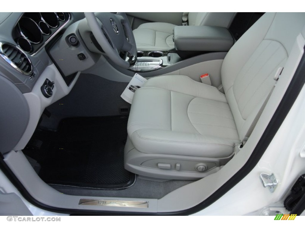 2013 Enclave Premium - White Diamond Tricoat / Titanium Leather photo #8