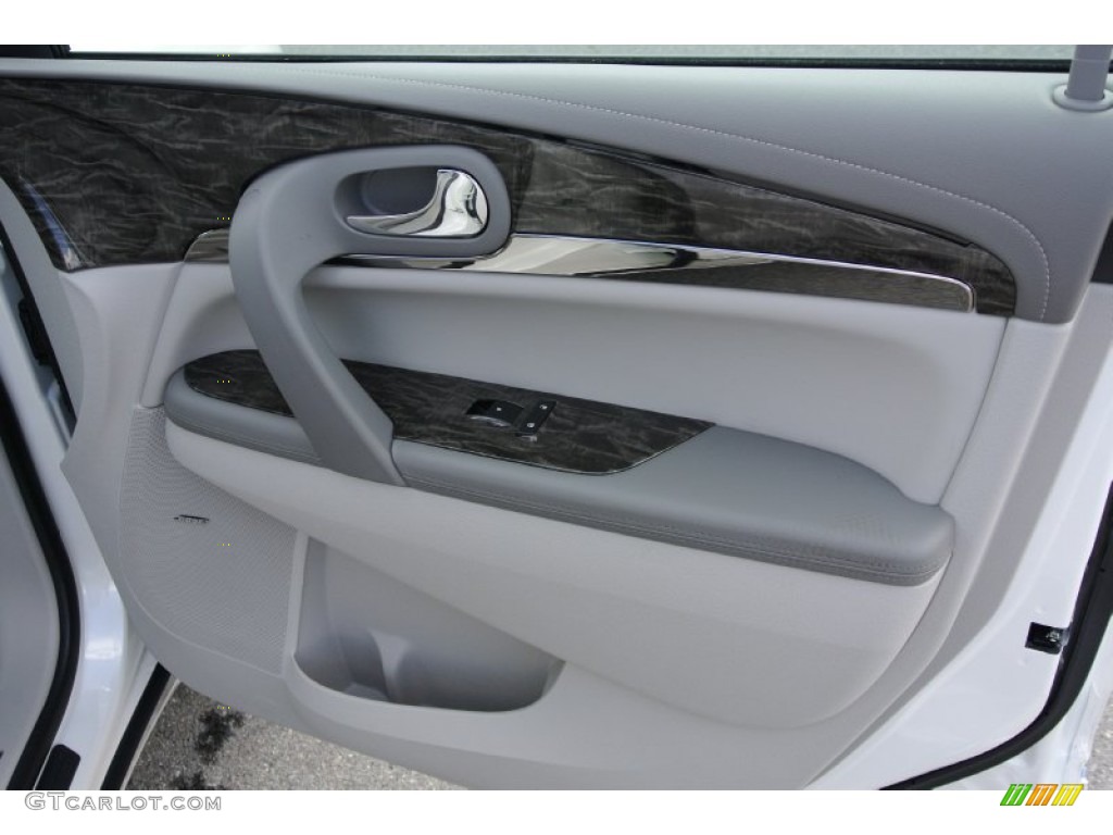 2013 Buick Enclave Premium Titanium Leather Door Panel Photo #78300195