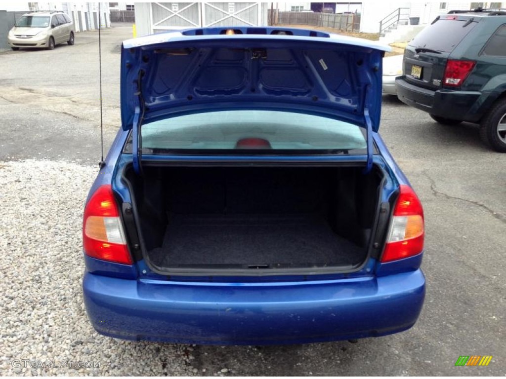 2002 Accent GL Sedan - Coastal Blue / Gray photo #9