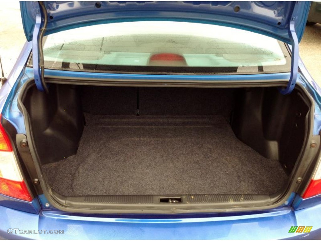 2002 Accent GL Sedan - Coastal Blue / Gray photo #10