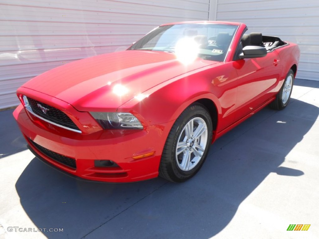 2014 Mustang V6 Convertible - Race Red / Charcoal Black photo #31