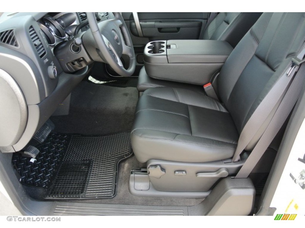 2013 Sierra 1500 SLE Extended Cab - Summit White / Ebony photo #8