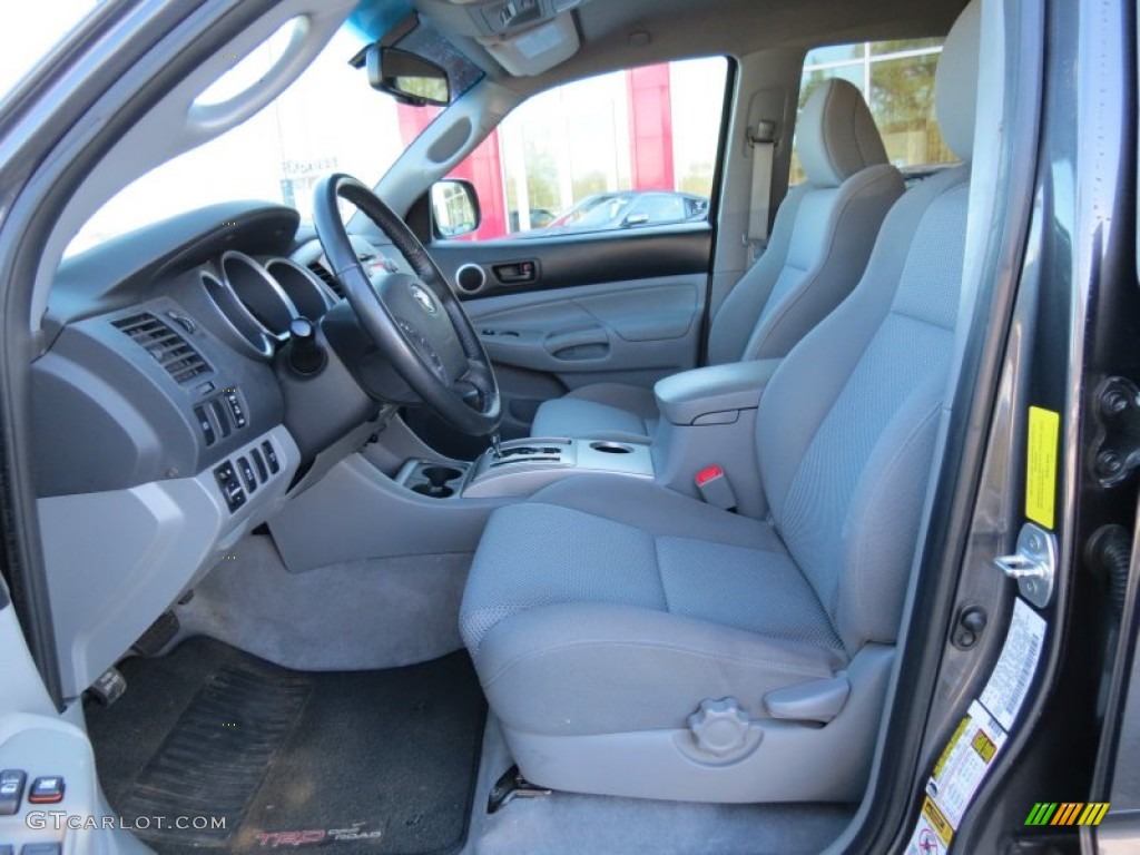 Graphite Interior 2010 Toyota Tacoma V6 SR5 TRD Sport Double Cab Photo #78301696