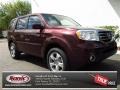 2013 Dark Cherry Pearl Honda Pilot EX-L  photo #1