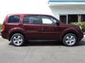 2013 Dark Cherry Pearl Honda Pilot EX-L  photo #2