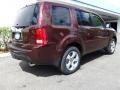 2013 Dark Cherry Pearl Honda Pilot EX-L  photo #3