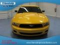 2012 Yellow Blaze Metallic Tri-Coat Ford Mustang V6 Coupe  photo #3
