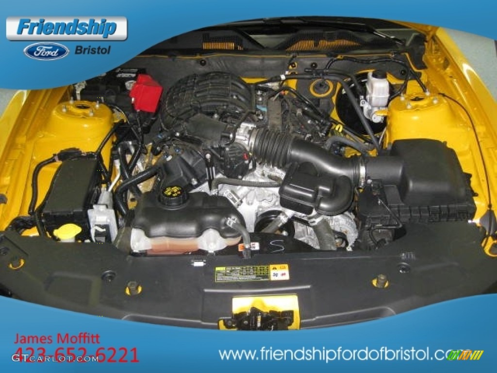 2012 Mustang V6 Coupe - Yellow Blaze Metallic Tri-Coat / Charcoal Black photo #8