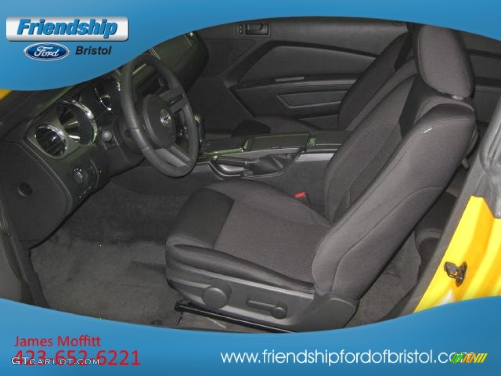 2012 Mustang V6 Coupe - Yellow Blaze Metallic Tri-Coat / Charcoal Black photo #9