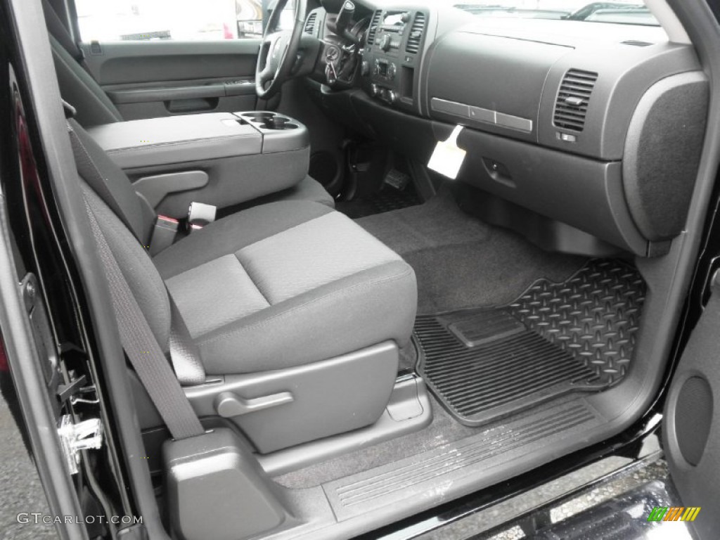 Ebony Interior 2013 GMC Sierra 2500HD SLE Extended Cab 4x4 Photo #78302962