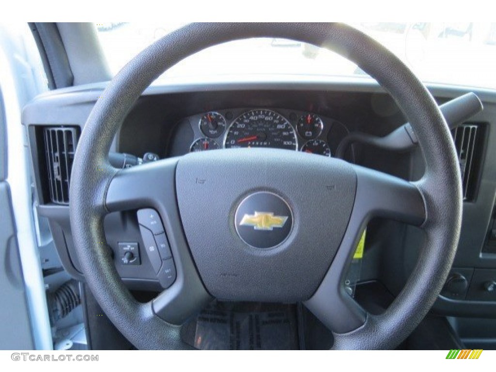 2012 Chevrolet Express LT 3500 Passenger Van Medium Pewter Steering Wheel Photo #78303150