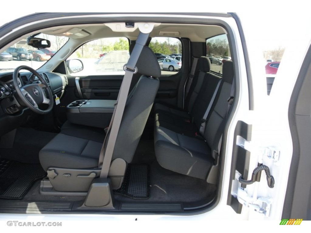 2013 Sierra 1500 SLE Extended Cab - Summit White / Ebony photo #14