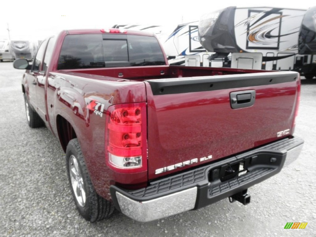 2013 Sierra 1500 SLE Extended Cab 4x4 - Sonoma Red Metallic / Ebony photo #20