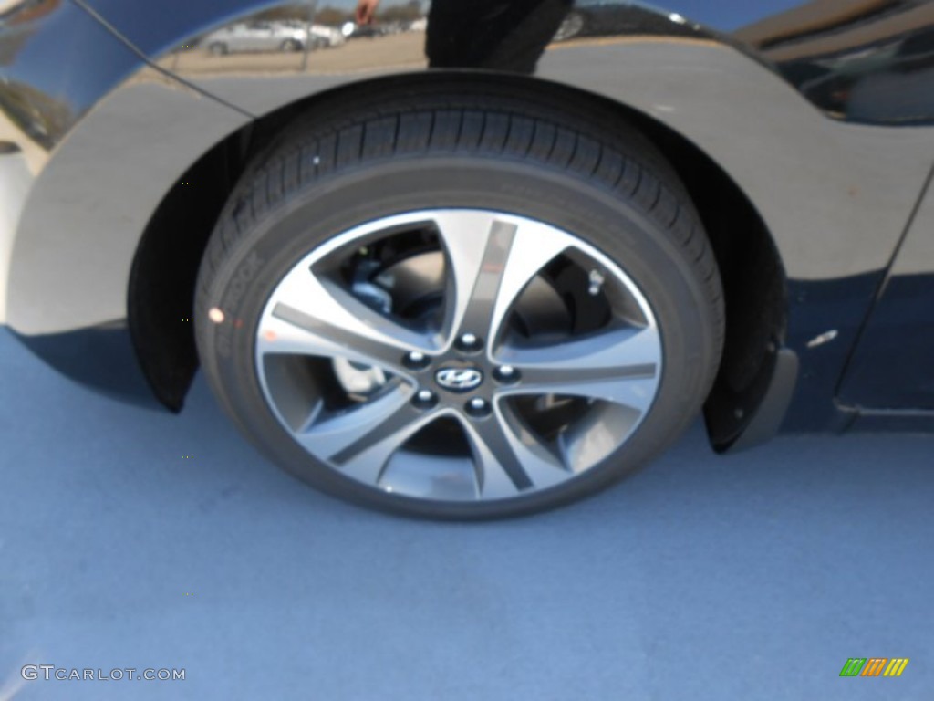 2013 Elantra Coupe SE - Black Noir Pearl / Gray photo #11