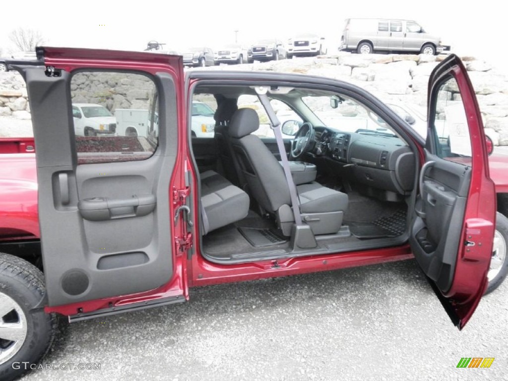 2013 Sierra 1500 SLE Extended Cab 4x4 - Sonoma Red Metallic / Ebony photo #22