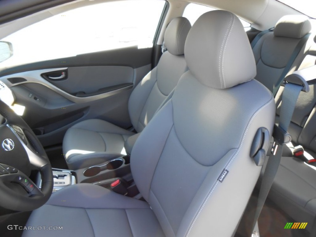 2013 Elantra Coupe SE - Black Noir Pearl / Gray photo #20