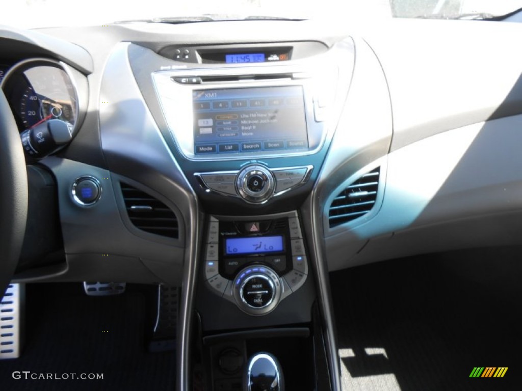 2013 Elantra Coupe SE - Black Noir Pearl / Gray photo #24